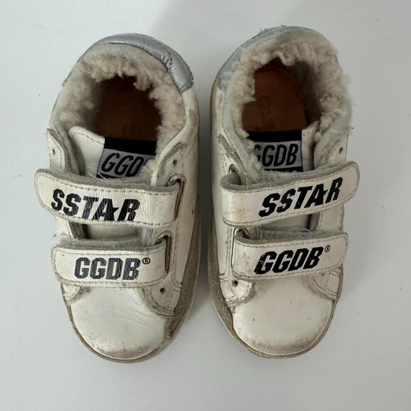 Golden goose Old school sneakers white/silver EU 23 US 7C - Picture 2 of 5